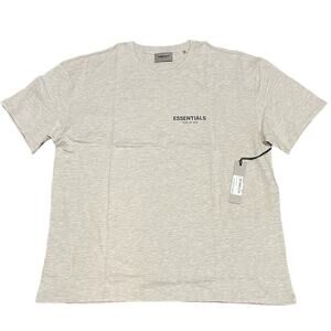 Fear of God Essentials Short Sleeve T-Shirt in Oatmeal Size XL NWT
